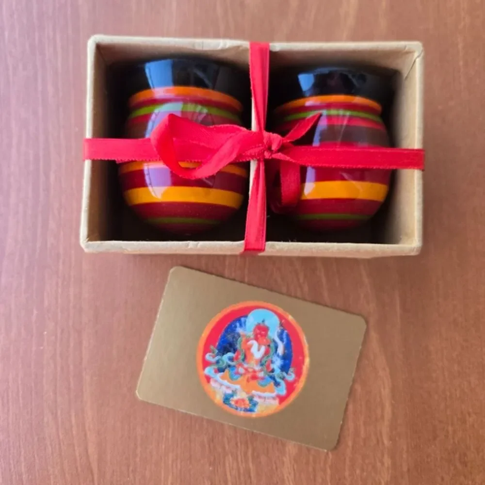 Hand Painted Salt & Pepper Shakers | Made in India | Boxed Gift Set